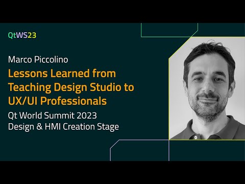 Lessons Learned from Teaching Design Studio to UX/UI Professionals with Marco Piccolino | #QtWS23